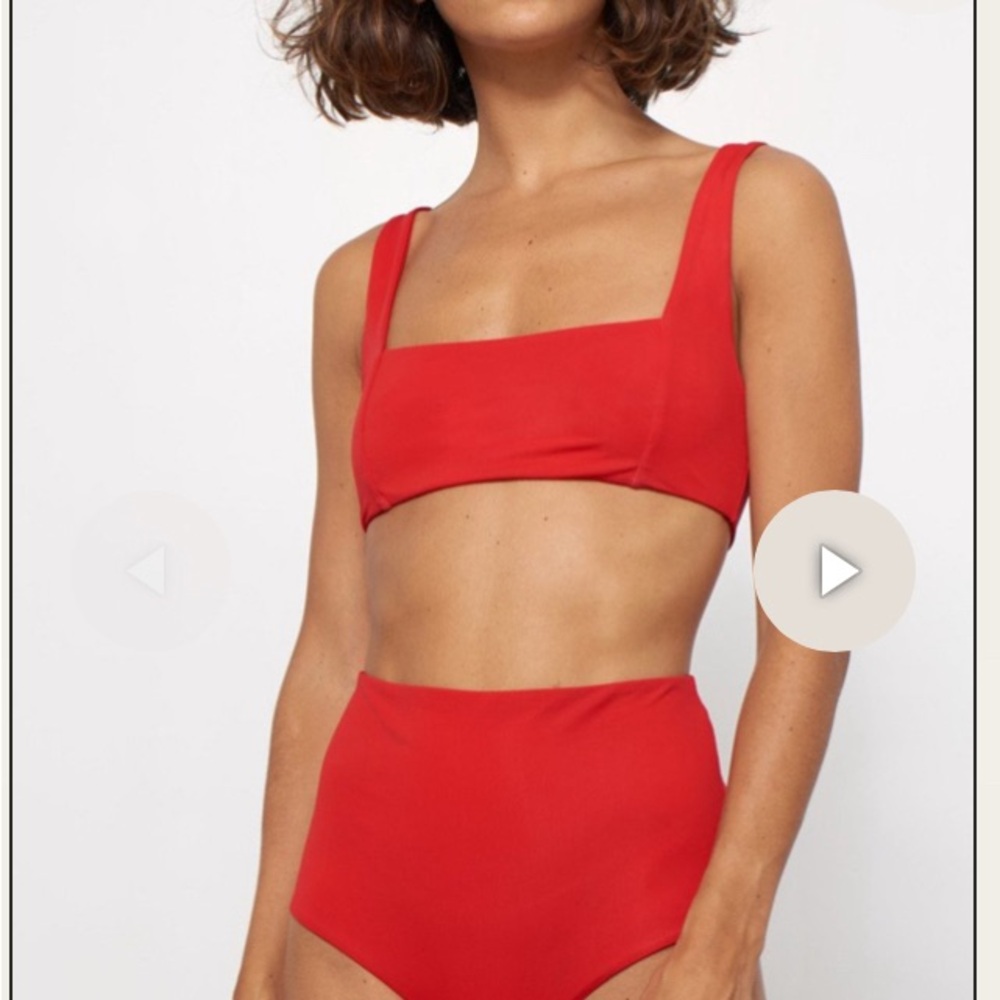 Mara Hoffman Red Bikini Set